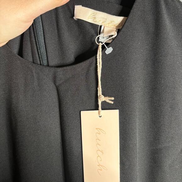 Hutch Floral Twofer Tiered Fit & Flare Dress Black Multi Size 2 NWT - Picture 6 of 6